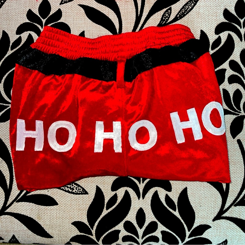 Ho Ho Ho velour shorts/boxers